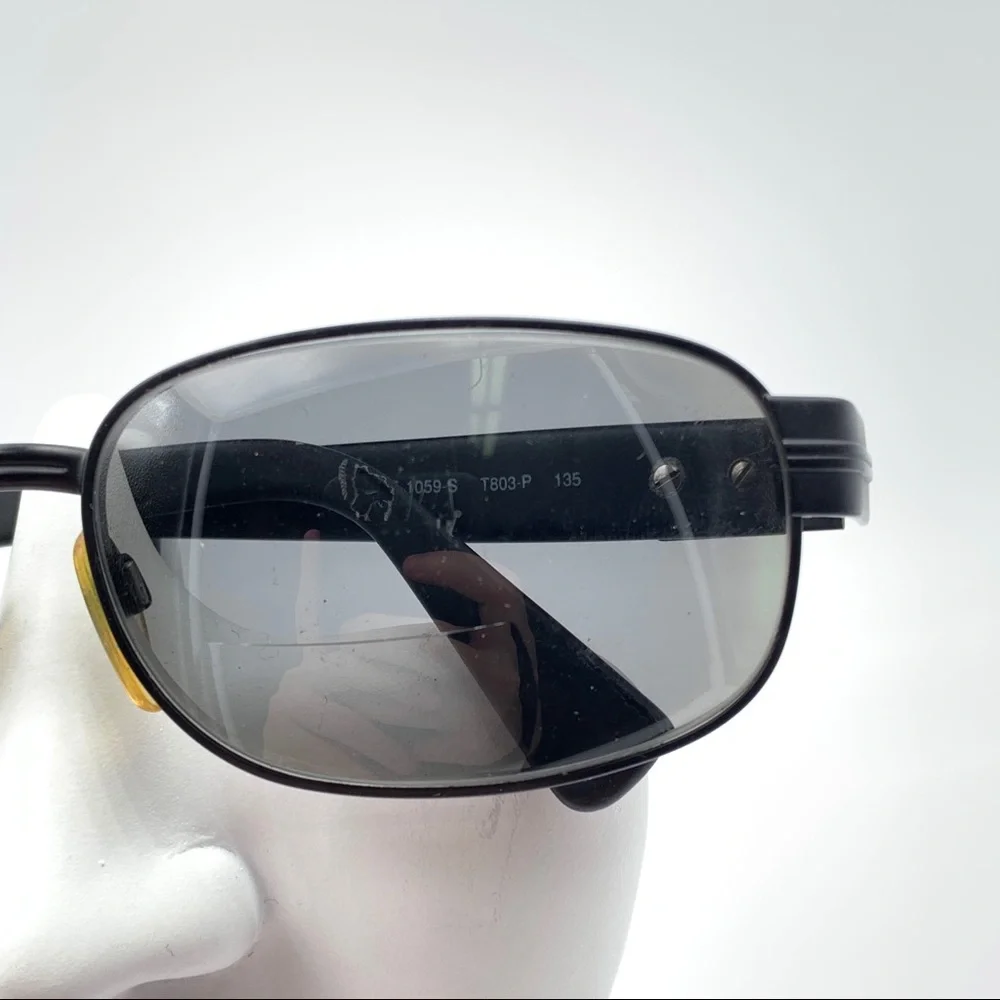 Sergio Tacchini ST1059 Black Oval Sunglasses Frame